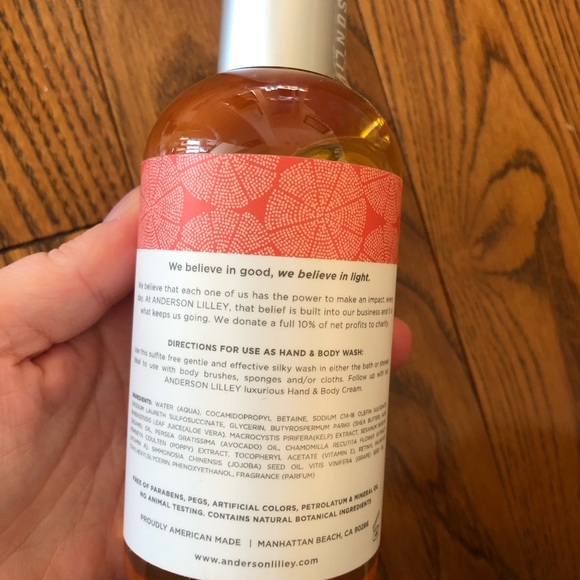 Anderson Lilley hand and body wash 8oz in Sicillian Tangerine - Picture 3 of 5